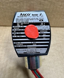 Asco RedHat EF8210G087 Magnetventil 1/2" 24V DC Edelstahlgehäuse 2-Wege - Bild 1 von 7