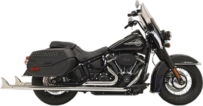 Escape Bassani cromado 36" True Dual Fishtail para Harley Softail 18-19 FLDE FXBB Foto 1 de 2