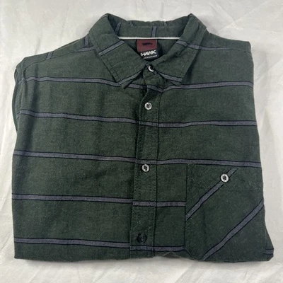 Camisa de hombre Tony Hawk manga larga rayas verdes talla grande Foto 1 de 4