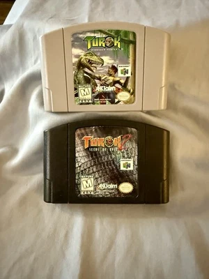 Turok Dinosaur Hunter & Turok 2 Seeds Of Evil N64 - Image 1 of 4