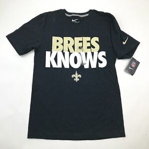 NEW New Orleans Saints Shirt Size Small S Nike Black Short Sleeve NFL Football