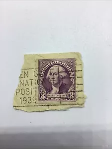 Vintage 1939 US 3 Cent George Washington Stamp. Purple. - Picture 1 of 5