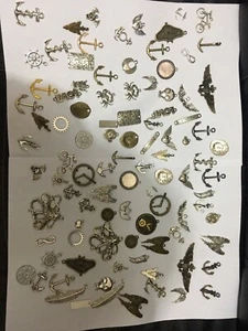 Lote de colgantes collar gótico engranajes náuticos steampunk lanza alas de búho - Imagen 1 de 6