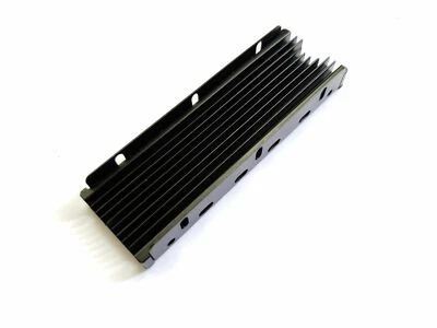 Disipador de calor de aluminio negro enfriador de radiación para PS5 PC M.2 NGFF PCIe NVME 2280 SSD Foto 1 de 4