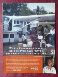 4/1998 PUB CESSNA TEXTRON CARAVAN HEATHER STEWART TRACKMARK AFRICA ORIGINAL AD - Picture 1 of 1