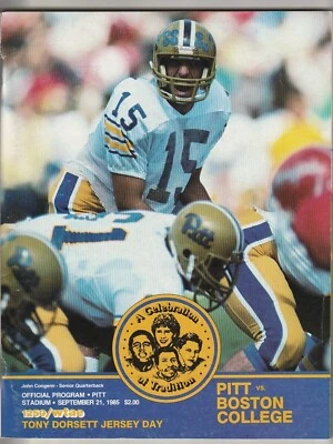 September 21, 1985 Pitt vs Boston College College Football Program--Tony Dorsett - Image 1 of 2