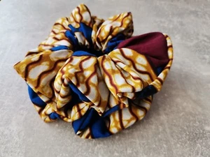 Haargummis /Scrunchies Afrikanische Stoffe aus 100 %Baumwolle 2erSet Groß - Bild 1 von 8