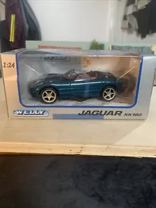 WELLY 94211030 1:24 SCALE JAGUAR XK180 DARK TOURQUISE MINT BOXED - Box Wear - Picture 1 of 9