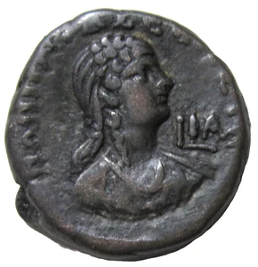 EGIPTO, ALEJANDRÍA, BILLÓN TETRADRACMA, NERÓN, 54-68 D.C. REVERSO POPPAEA. - Imagen 1 de 3