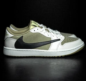 Size 11 - Jordan 1 Low Golf x Travis Scott Neutral Olive (FZ3124-200)SUPER CLEAN - Picture 1 of 8