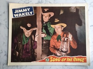 VINTAGE MOVIE LOBBY CARD POSTER SONG OF THE RANGE JIMMY WAKELY WESTERN 1949 1