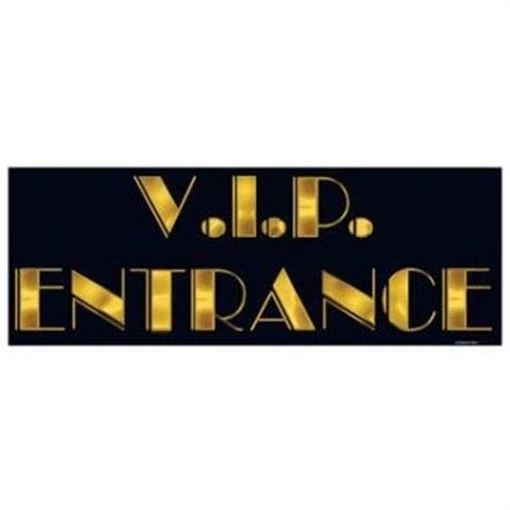 Letrero de entrada VIP pancarta película alfombra roja premios decoraciones de fiesta VIP Foto 1 de 1