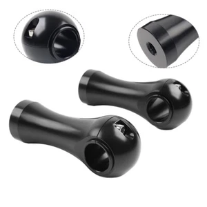 2,0" CNC-Lenker-Riser-Klemmen für Harley Dyna Softail Road King 1"Lenker Schwarz - Picture 1 of 11