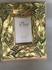 DIONI COLLECTION CARVED WOOD BRUSHED GOLD PICTURE FRAME 2-1/2”x 3-1/2”