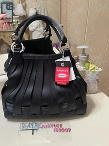 Harveys Seatbelt Bag Stella Hobo BLACK Purse With Shoulder Strap - Picture 1 of 4