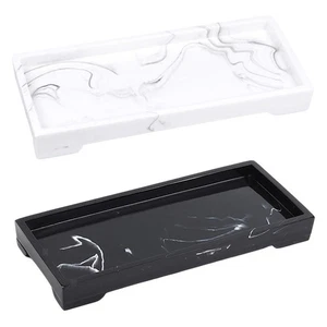 Bathroom Dresser Vanity Tray Holder Toiletry Candle Perfume Resin Organizer - Picture 1 of 8