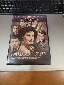 The Fabulous Forties: 50 Movies 12 Disc DVD Box Set B&W 1940's Movie - Picture 1 of 3
