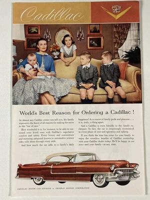 Cadillac 1955 anuncio impreso de 2 puertas la mejor razón del mundo Foto 1 de 2