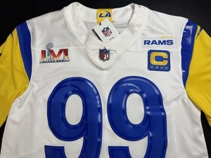 Camiseta deportiva 2XL Aaron Donald #99 Vapor Limited Super Bowl LVI 56 cosida Rams - Imagen 1 de 13
