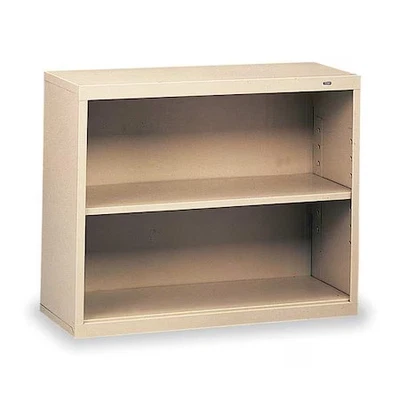 Tennsco B-30Cp 2-Shelf Stationary Bookcase, 28"X34-1/2" Champ/Putty - Image 1 of 4
