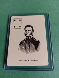 T.J. Stonewall Jackson Confederate General Game Playing Card - Picture 1 of 2