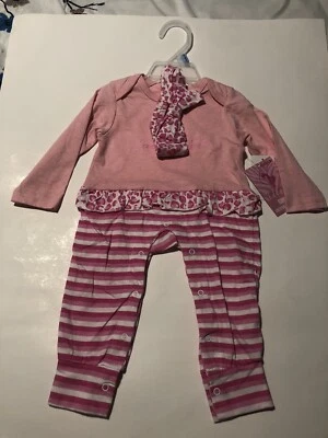 Bebé Phat NIÑAS Creeper, pantalón y diadema 6/9 meses NUEVO con etiquetas (A) Foto 1 de 4