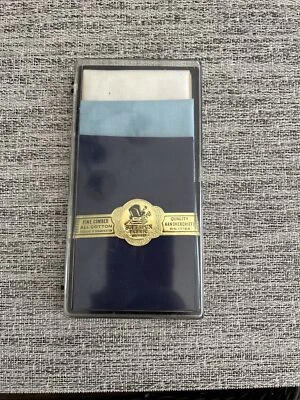 Pañuelo hilado suave vintage IOB - peine fino de algodón RN17156 Foto 1 de 4