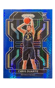 Chris Duarte 2021-22 Panini Prizm RC Rookie Blue Pulsar Pacers - Picture 1 of 2