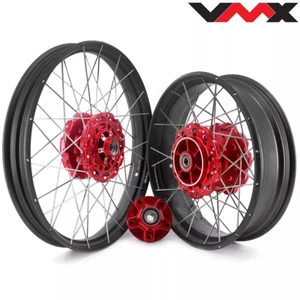 VMX 21/18" Tubeless Wheels Rims for Honda Africa Twin CRF1000L 2016-2020 Red Hub - Picture 1 of 12