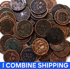 Dealer Lot 50 1880 - 1909 Junk / Cull Copper Indian Head Penny Cent Coins Roll 6