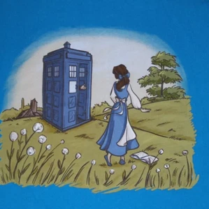 Tee Fury Shirt - Neu Kind XL - Doctor Who und Belle Mash up - Bild 1 von 2