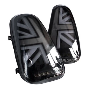 MINI R53 Black LED Union Jack Rear Tail Lights LCI 2004-2006 R50 Cooper S JCW - Picture 1 of 5