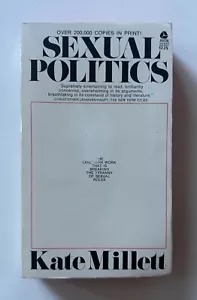 Kate Millett SEXUAL POLITICS | 1971 Avon 6th Printing Mass Market Paperback - Foto 1 di 8