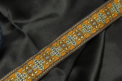 Jacquard Ribbon 1 1/2" (38mm) Divinus choice of 11 colors Per Yard - Image 1 of 4