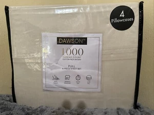 New Dawson Tan 1000TC 6-piece Full Sheet Set - Picture 1 of 5