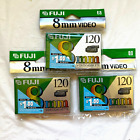 Fuji P6-120 8MM Video Cassette Film Fujifilm Lot of 3 NEW
