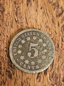Escudo níquel circular sin flechas 1867 #3 - Imagen 1 de 3