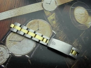 VINTAGE ROLEX 78340 WATCH 10MM CLASP WITH LINKS PARTS FOR 13MM BRACELET - Picture 1 of 18