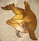 Wooden Dolphin Wall Decoration – Hand Made – Used