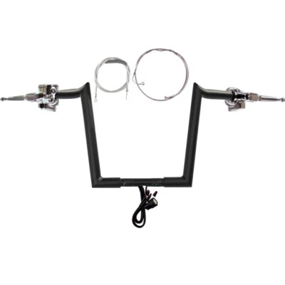 Manillar enganchado CKit 2014-2016 1/4" negro 12" Harley-Davidson Road King con ABS Foto 1 de 4