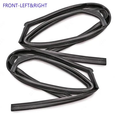 2Pcs.  Front Door Glass Run Channel Rubber For Nissan Frontier D22 1999 - 2002 Foto 1 de 4
