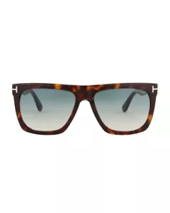 Tom Ford Sunglasses FT0513 Morgan 52W Dark Havana Gradient Blue - Picture 1 of 3