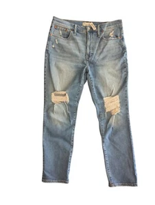New Madewell Size 31 The Perfect Vintage Denman Wash Distressed Jeans NC328 - Picture 1 of 11