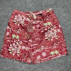 Polo Sport Ralph Lauren Shorts Mens Size Xl Red Hawiian Print Pockets Swim Lined