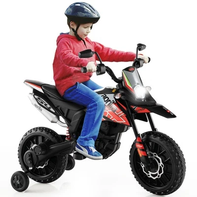 Motocicleta eléctrica Aprilia con licencia 12V para niños con música y luz Foto 1 de 4