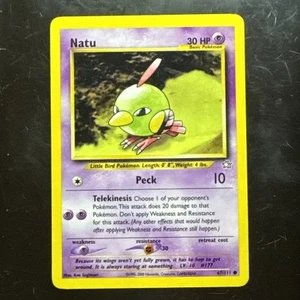 Natu 67/111 Common Neo Genesis Unlimited Pokemon TCG Card WOTC - Picture 1 of 3