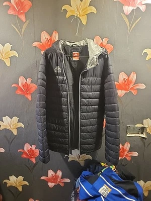 Kappa Black Hooded Jacket Size Medium Menswear teenagers - Image 1 of 4