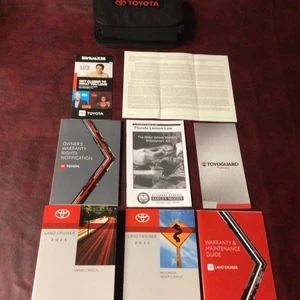 2025 TOYOTA LAND CRUISER COMPLETE OWNERS MANUAL REF NAV MAINT XM CASE ALL MODELS - Picture 1 of 7