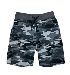 🍃Wonder Nation Boys Cargo Pull On Short | Gray Camouflage | Size L (10-12) - Picture 1 of 6