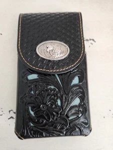 CUSTODIA FONDINA CELLULARE 7" CAVALLO MARSUPIO CINTURA PASSANTE WESTERN UNIVERSALE #EH12691 - Foto 1 di 5